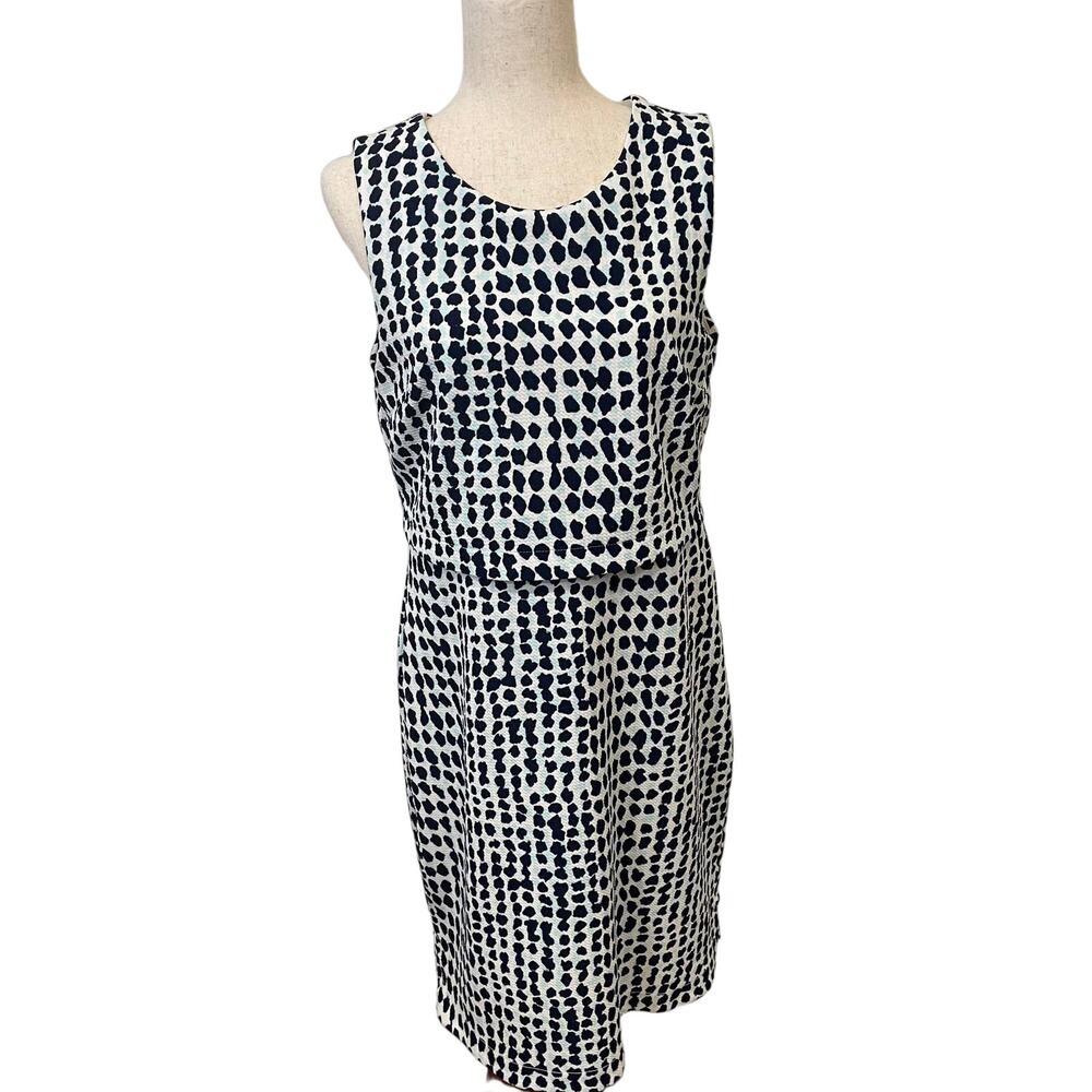 Ann Taylor Multicolor Back Zip Dress Sz 10